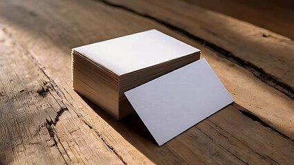 Blank business cards mockup