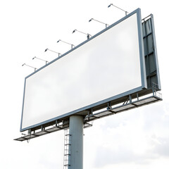 Obraz premium Blank billboard with stand on the road