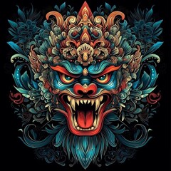 Fototapeta premium Discovering Barong: The Mystical Creature of Bali