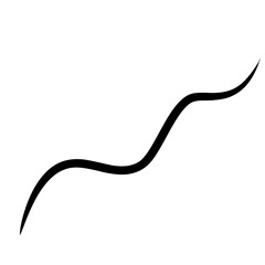 Hand Drawn Swirl Line, Wave Line