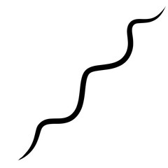 Hand Drawn Swirl Line, Wave Line