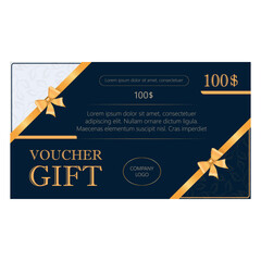 vector illustration. certificate, voucher, gift card