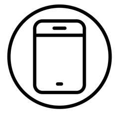 Mobile Vector Line Icon Design