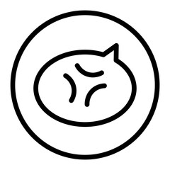 Chat Bubble Vector Line Icon Design