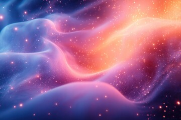 Cosmic Nebula: A Dreamlike Tapestry of Celestial Hues