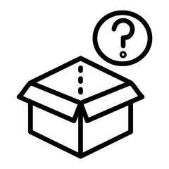 Gadget Box Vector Line Icon Design