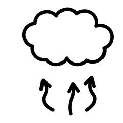 Steam Vent Vector Line Icon Design