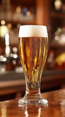 A refreshing beer at the pub.