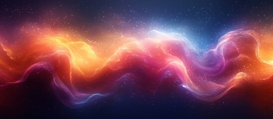 Fototapeta premium Cosmic Nebula: A Symphony of Colors