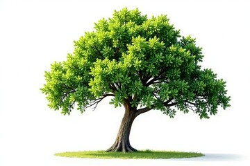 Isolated tree branch against white background, trunk, minimalist, nature