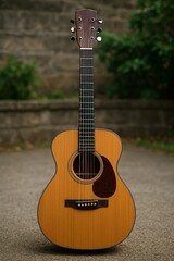 Vintage Acoustic Guitar  A Classic Instrument for Musicians