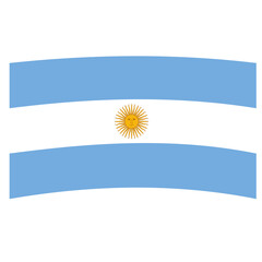 Argentina flag vector illustration. flag vector icon