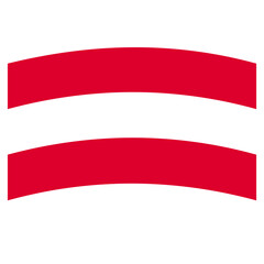 Austrian flag vector illustration. flag vector icon