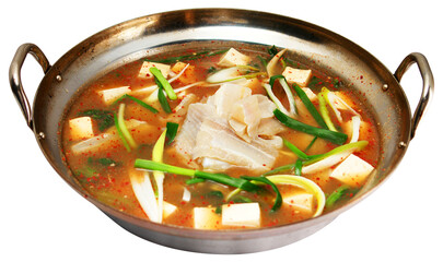 Spicy Korean Skate Fish Soup with Vegetables