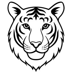 tiger head vector