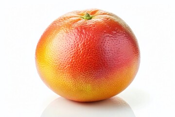 Radiant Citrus: A close-up studio shot showcases a vibrant grapefruit, highlighting its rich colors and textured peel.