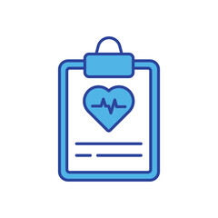 Obraz premium Check-up icon isolated on a white background. Vector illustration.