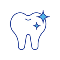 Dental Care icon isolated on a white background. Vector illustration.