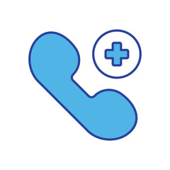 Obraz premium Phone Call icon isolated on a white background. Vector illustration.