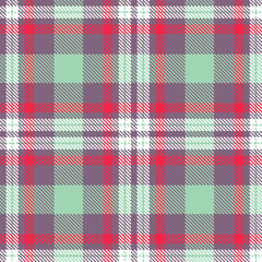 Pastel purplish grey and Soft white Seamless Tartan Fabric Design