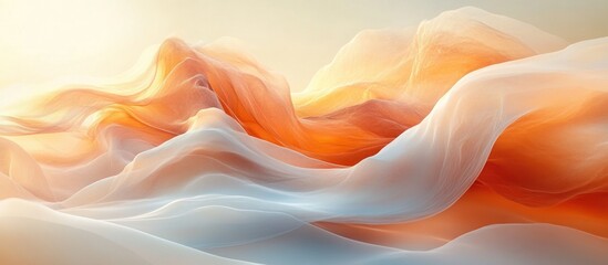 Obraz premium Soft Fabric Drape, Sunlight, Abstract Texture