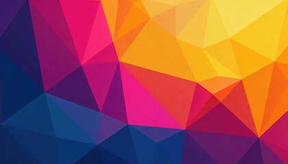 Obraz premium Geometric abstract shapes, vibrant colors, modern style, simple, interior, angles