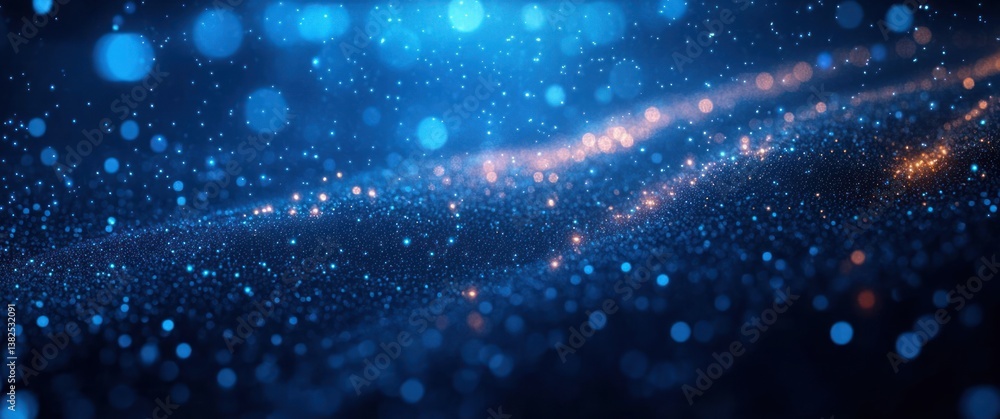 Poster network connection technology communication big data internet abstract digital art blue background
