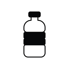 Water Bottle icon isolated on a white background. Vector illustration.