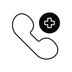 Obraz premium Phone Call icon isolated on a white background. Vector illustration.