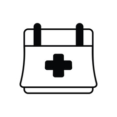 Calendar  icon isolated on a white background. Vector illustration.