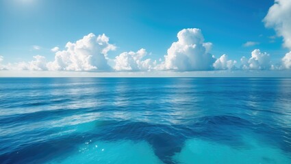 Obraz premium Ideal sky and ocean water