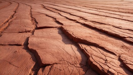 Fototapeta premium Red Dirt Road surface pattern