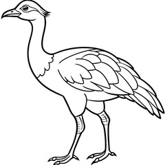 Obraz premium vector drawing of a bird