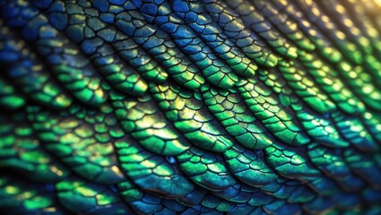 Obraz premium Scales of a reptile skin