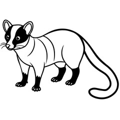 Fototapeta premium vector illustration of a cat