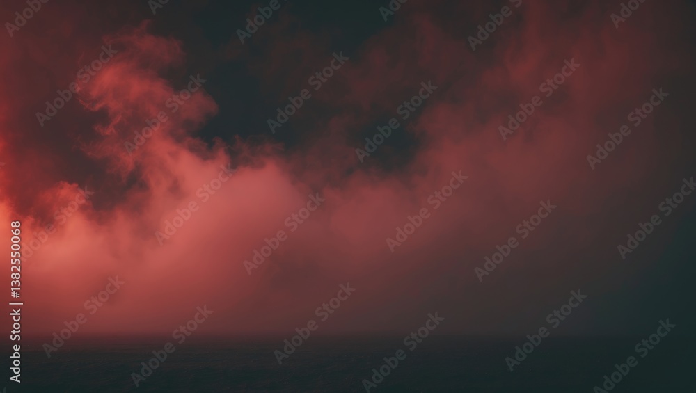 Poster bokeh background with shiny red hues.