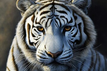 Fototapeta premium Exotic white tiger theme wallpapers perfect for inspiring visuals.