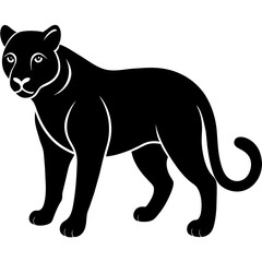 Obraz premium leopard cartoon isolated on white