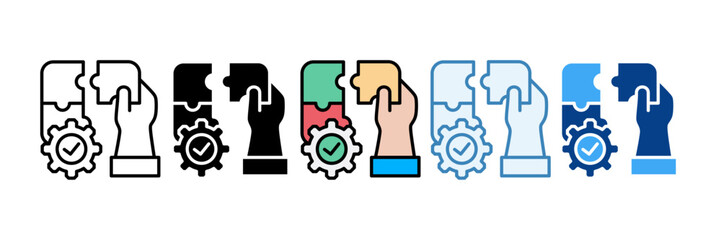 Solution  Icon Set Multiple Style Collection