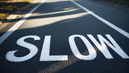 Road Sign Slow