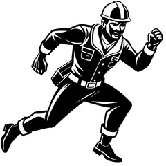 running man vector