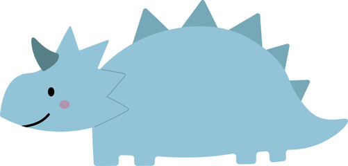 Cute dinosaur character illustration