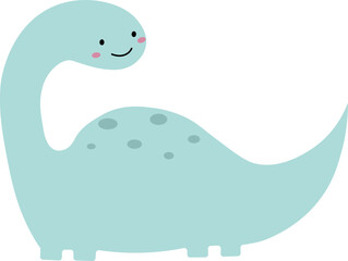 Cute dinosaur character illustration