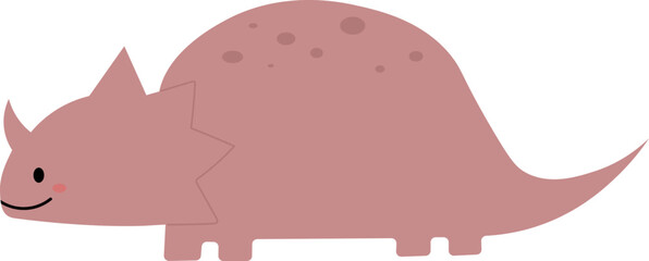 Cute dinosaur character illustration