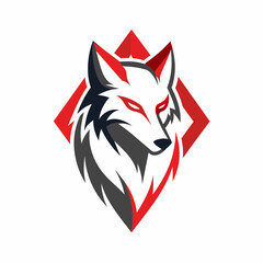 Obraz premium wolf head mascot