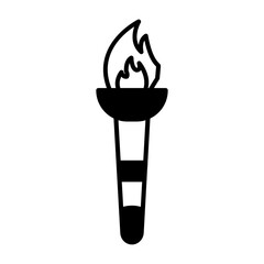 Obraz premium Olympic fire Icon