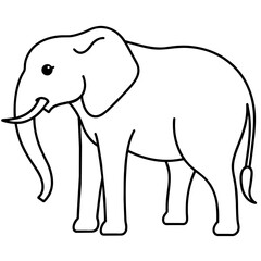 Fototapeta premium elephant cartoon illustration