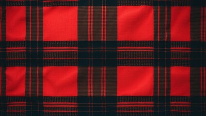 Red Checkered Fabric Backdrop Texture