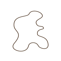 abstrack brown shape line