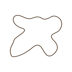abstrack brown shape line